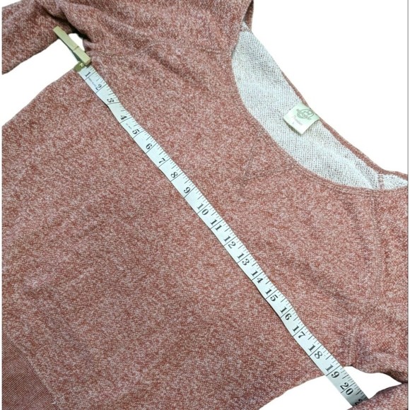 Independent Trading Co Scoop Neck Port Rose Sweater Women's Sweatshirt size L - Picture 4 of 8